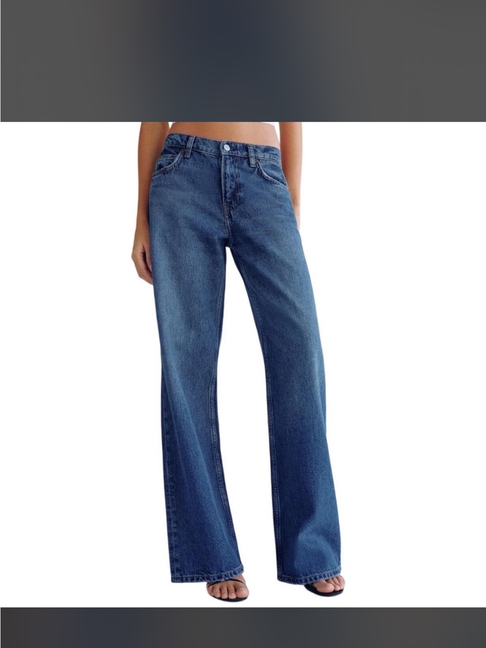 Reformation Cary low rise slouchy wide leg jeans